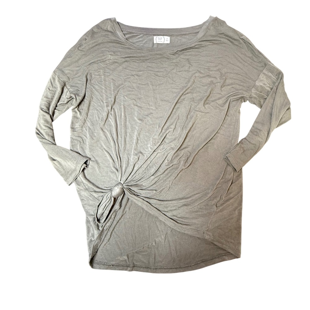 Maurices 24/7 Long Sleeve Tie Front Top Women's Size M